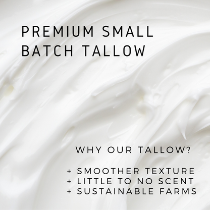 Organic GrassFed Tallow Body Butter + Magnesium | Serene Formulas | Made for Sensitive Skin